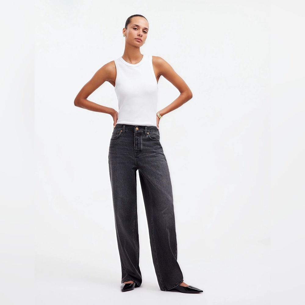 Madewell Low-Slung Baggy Jeans • size 23 • color kingswood wash • NWT • NS357